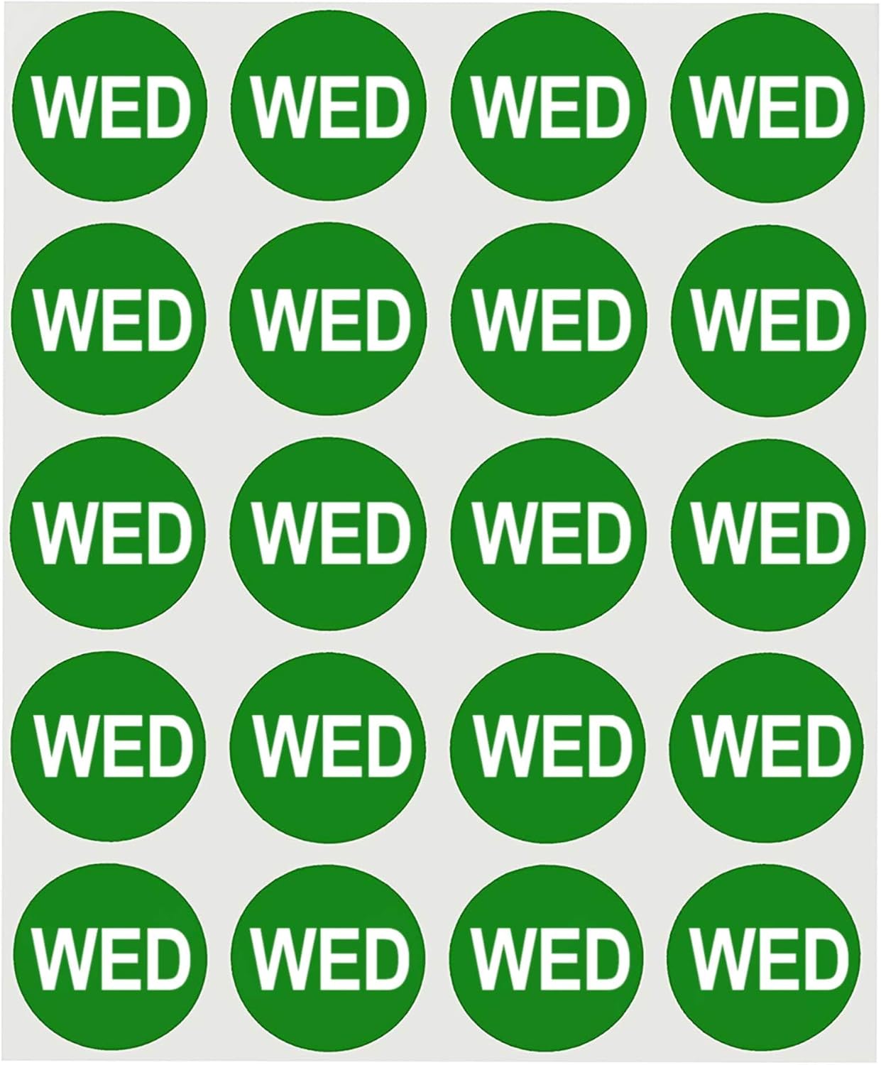 1 Inch Assorted Removable Week Kit Day Labels, 420/Pack | Removable Day-Of-Week Food Rotation Labels for Kitchens, Restaurants, Catering, Meal Prep and Inventory Made in USA
