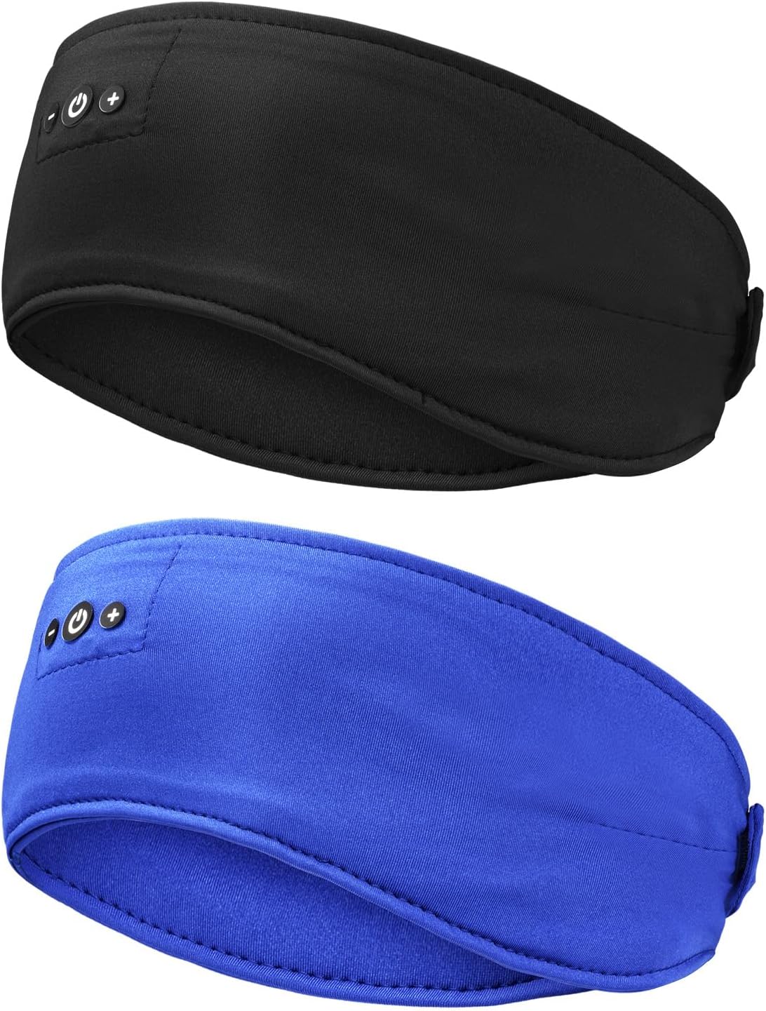 2-Pack Sleep Headphones Headband with Adjustable Hook and Loop, Bluetooth Headband Headphones for Sleeping Workout Running Yoga Gift