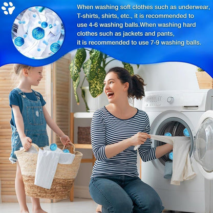Reusable Laundry Hair Remover Balls - Lint Catcher for Washer & Dryer - Easy Home Solution for Removing Pet Hair, Lint & Fur from Clothes and Bedding