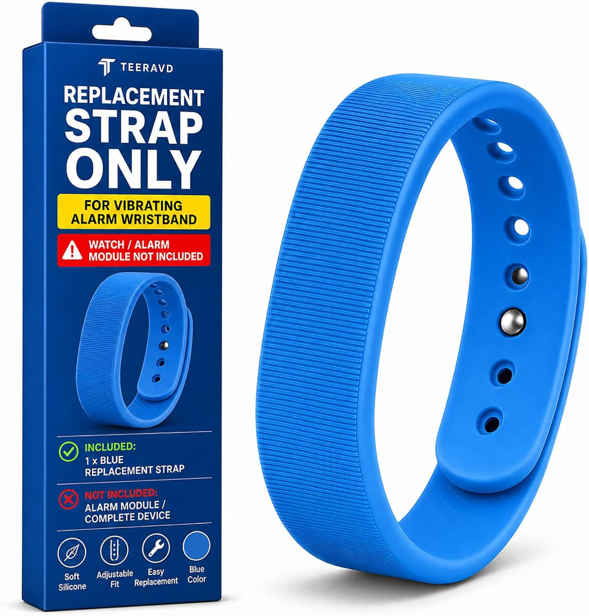 Vibrating Alarm Wristband Clock for Heavy Sleepers Wake Band Wrist Watch Silent Vibration Bracelet Loud Adults Strike Deaf People Despertar with that Won't Partner Extremely Deep