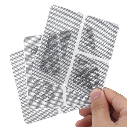 Grey Ventilate Window Screen Repair Tape Weep Hole Patch Mesh Sun Resistant Net Mend Kit Self Adhesive Water Resistant Air Through Breathable