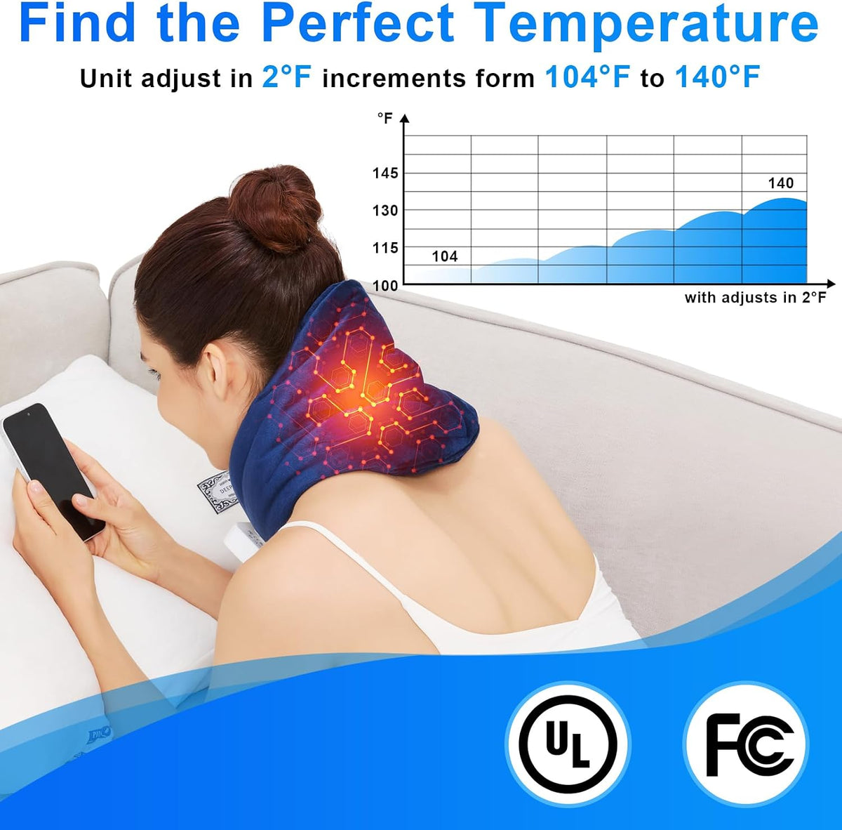 Feet Warmers, 5000mAh Rechargeable Foot &Ankle Heating Pad for Circulation