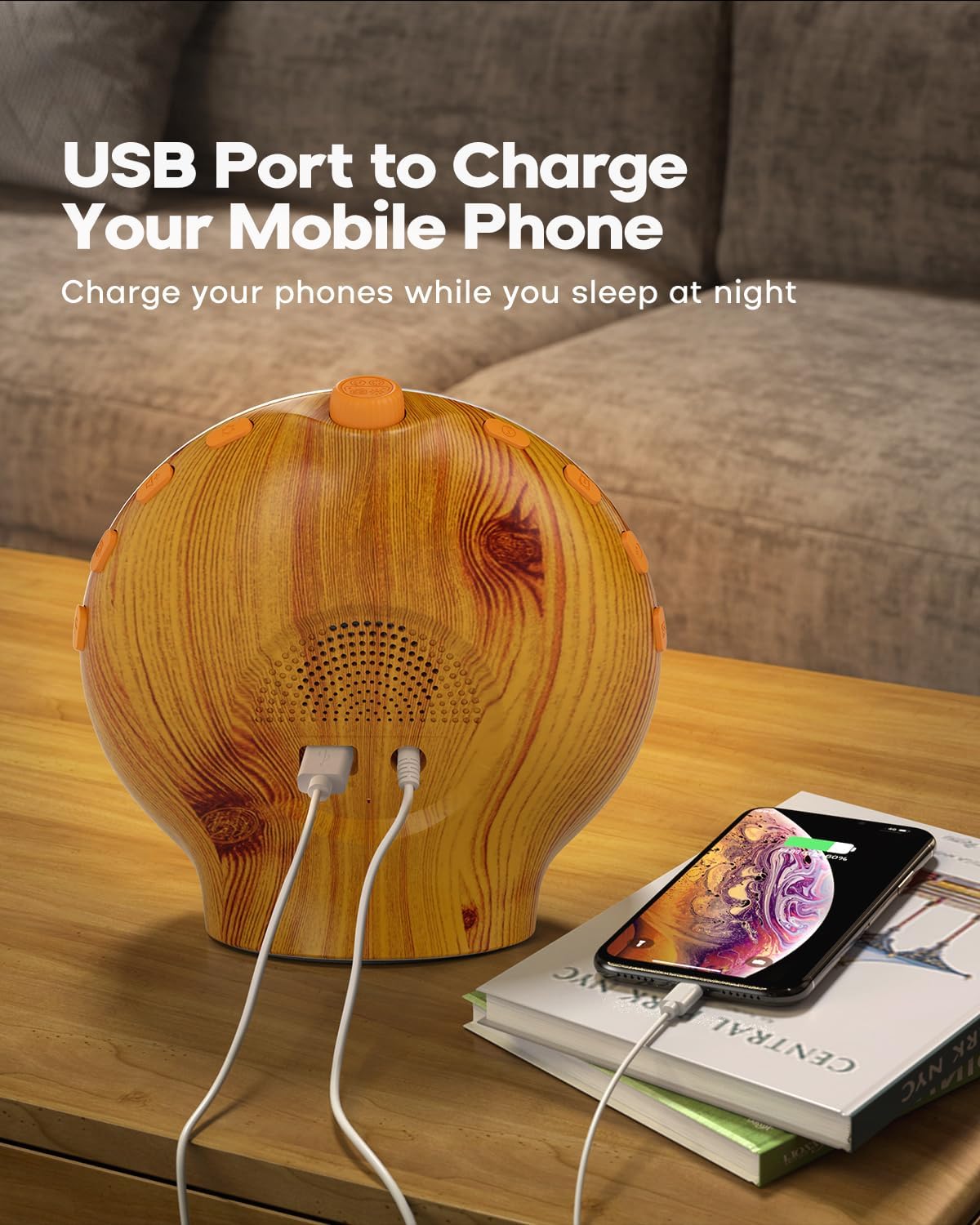 Sunrise Alarm Clock for Heavy Sleepers, Wake Up Light with Sunrise/Sunset Simulation, Dual Alarms & Natural Sounds, Snooze & Sleep Aid, FM Radio, 7 Colors Night Light for Bedroom, Ideal for Gift