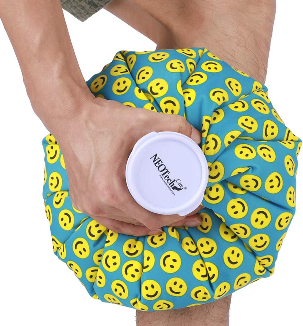 Neotech Care Ice Bag with Screw Top Lid (Smiley Face Design, 8 inch)