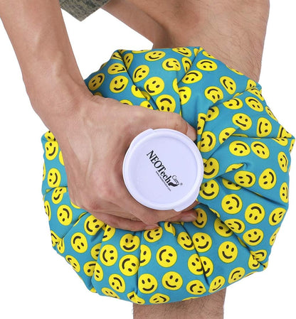 Neotech Care Ice Bag with Screw Top Lid (Smiley Face Design, 8 inch)