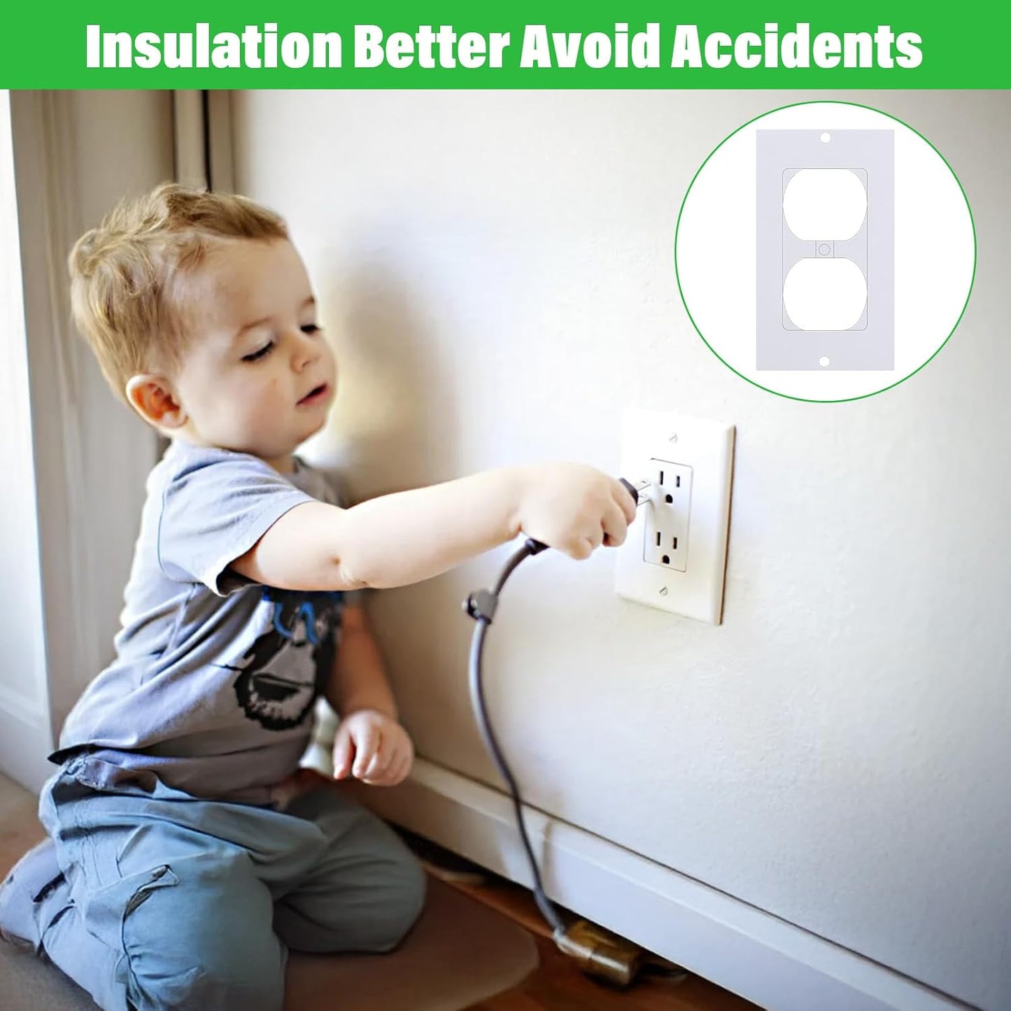 70 Pcs White Wall Insulation Gasket Rectangle Wall Plate Outlet Sealers White Outlet Insulation Foam Replacement Weatherproof Gasket Sealer Energy Saving