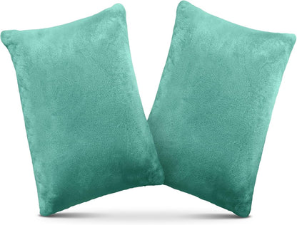 1 MIDDLE ONE 2 Pack Small Pillow, Memory Foam Mini Pillow 11 X 7 Inches for Travel, Sleeping, Nap and Neck, Knee, Lumbar Support, Tiny Cushion for Pet, Dogs (Grey)