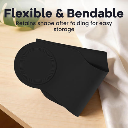 Wokyo Silicone Hair Cutting Collar, Non-slip Hair Cutting Mat Haircut Cape Catcher Neck Wrap Guard Neck Fitting Accessories
