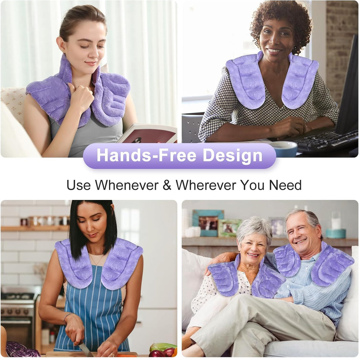 SuzziPad Neck & Shoulder Heating Pad Microwavable for Discomfort Reduction