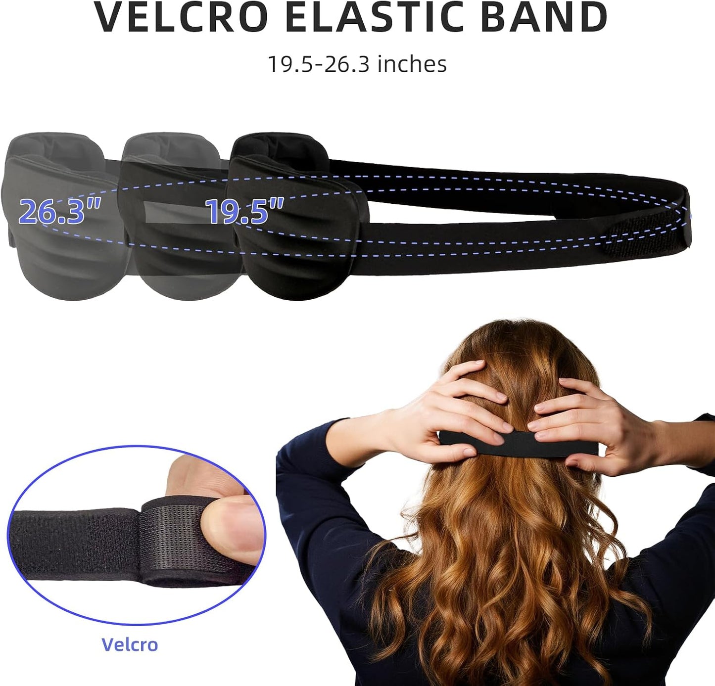 Sleep Eye Mask for Sleeping, 100% Blackout Eye Mask for Women & Men, 3D Contoured Zero Pressure Design, Adjustable Soft Blindfold, Eyelash Friendly Sleep Mask for Travel, Nap & Night Sleep