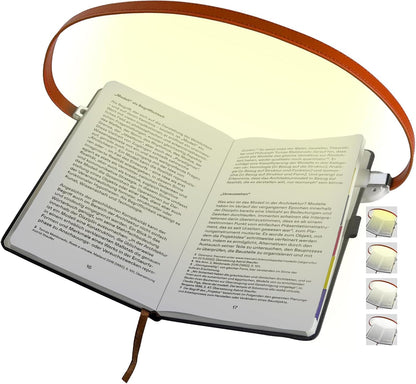 ROOKIELEDS Full-Page Reading Light, 70-Hour Rechargeable Clip-on Book Light