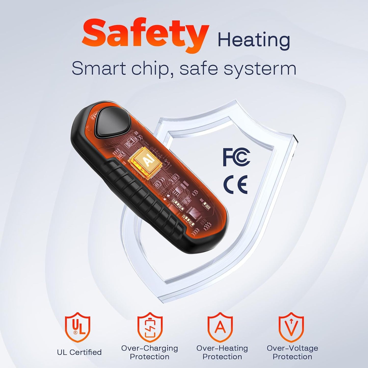 Hand Warmers Rechargeable 2 Pack, Electric Hand Warmer, 2-Second to 131°F with 5 Heat Levels, USB-C Portable Pocket Heater Handwarmers, UL Certified for Camping, Hunting, Gifts for Women Men