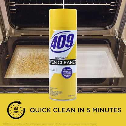 Formula 409 Heavy Duty Oven and Grill Cleaner Spray, Lemon Scent, 14.5 Oz