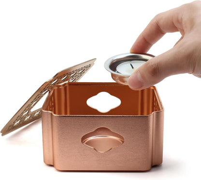 Tea Warmer Base Detachable, Includes Tealight Holder | Unique-Design, Small Heater for Tea Coffee Milk Wax Melts