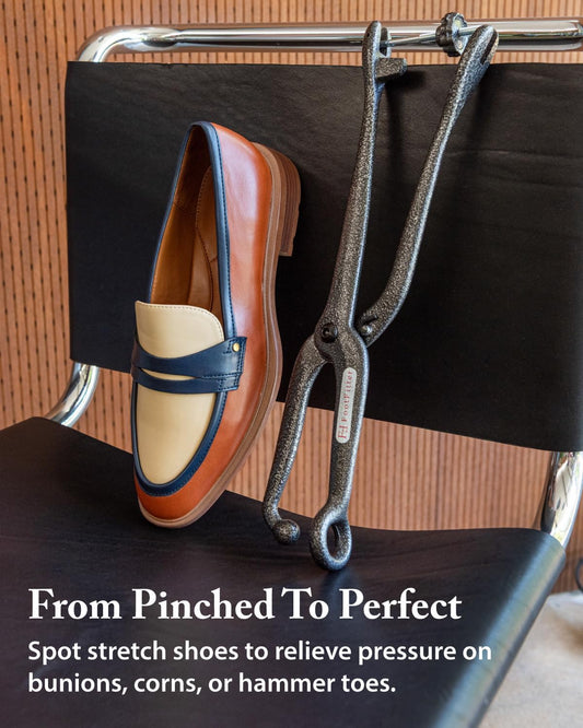 FootFitter Cast Iron Ball & Ring Shoe Stretcher for Targeted Relief