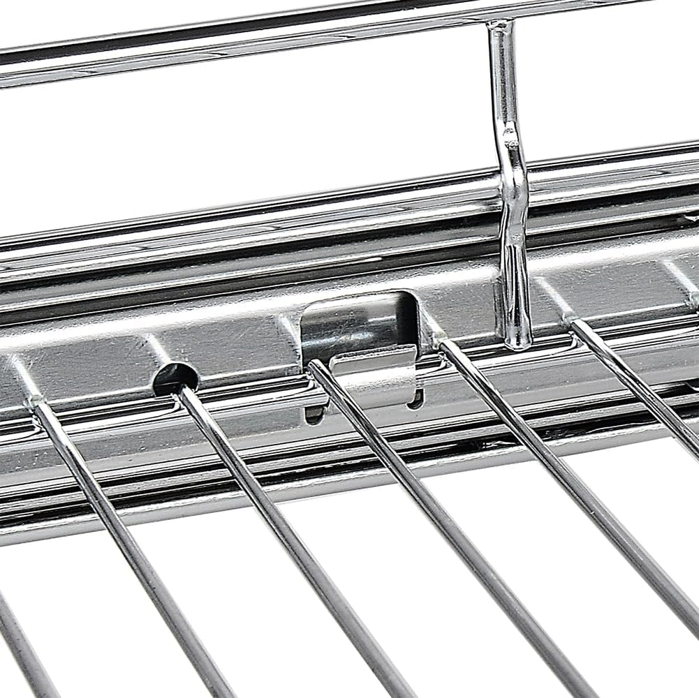 OCG Pull Out Cabinet Organizer (15" W x 21" D), Pull out Drawers, Cabinet Pull Out Shelves for Base Cabinet Organization in Kitchen Bathroom Pantry, Bottom Mount, Chrome Finish