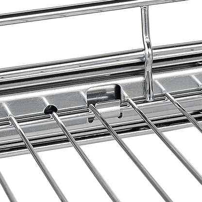 OCG Pull Out Cabinet Organizer (15" W x 21" D), Pull out Drawers, Cabinet Pull Out Shelves for Base Cabinet Organization in Kitchen Bathroom Pantry, Bottom Mount, Chrome Finish