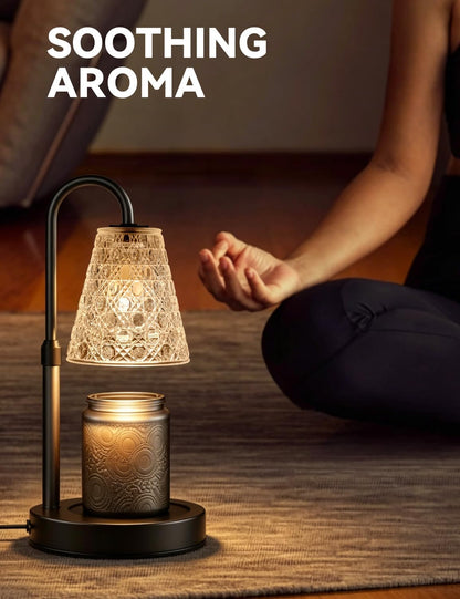 Candle Warmer Lamp with Timer Dimmable, Wax Melt Warmer, Black