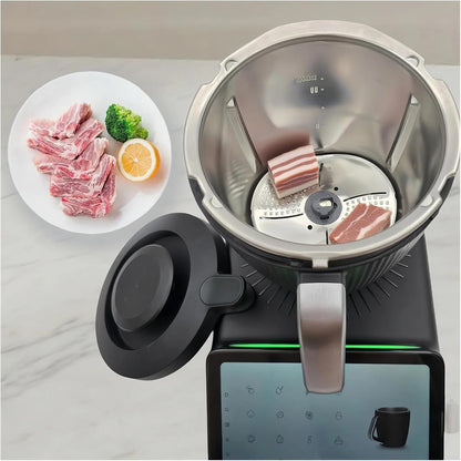 TM7/TM6/TM5 Protective Cover Cutter,Compatible For Thermomix | Protective blade cover for TM5/TM6/TM7, Stainless Steel Vegetables peeler cutter attachment
