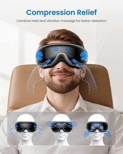 RENPHO Eyeris 1 Eye Massager with Heat, Heated Massage Eye Mask