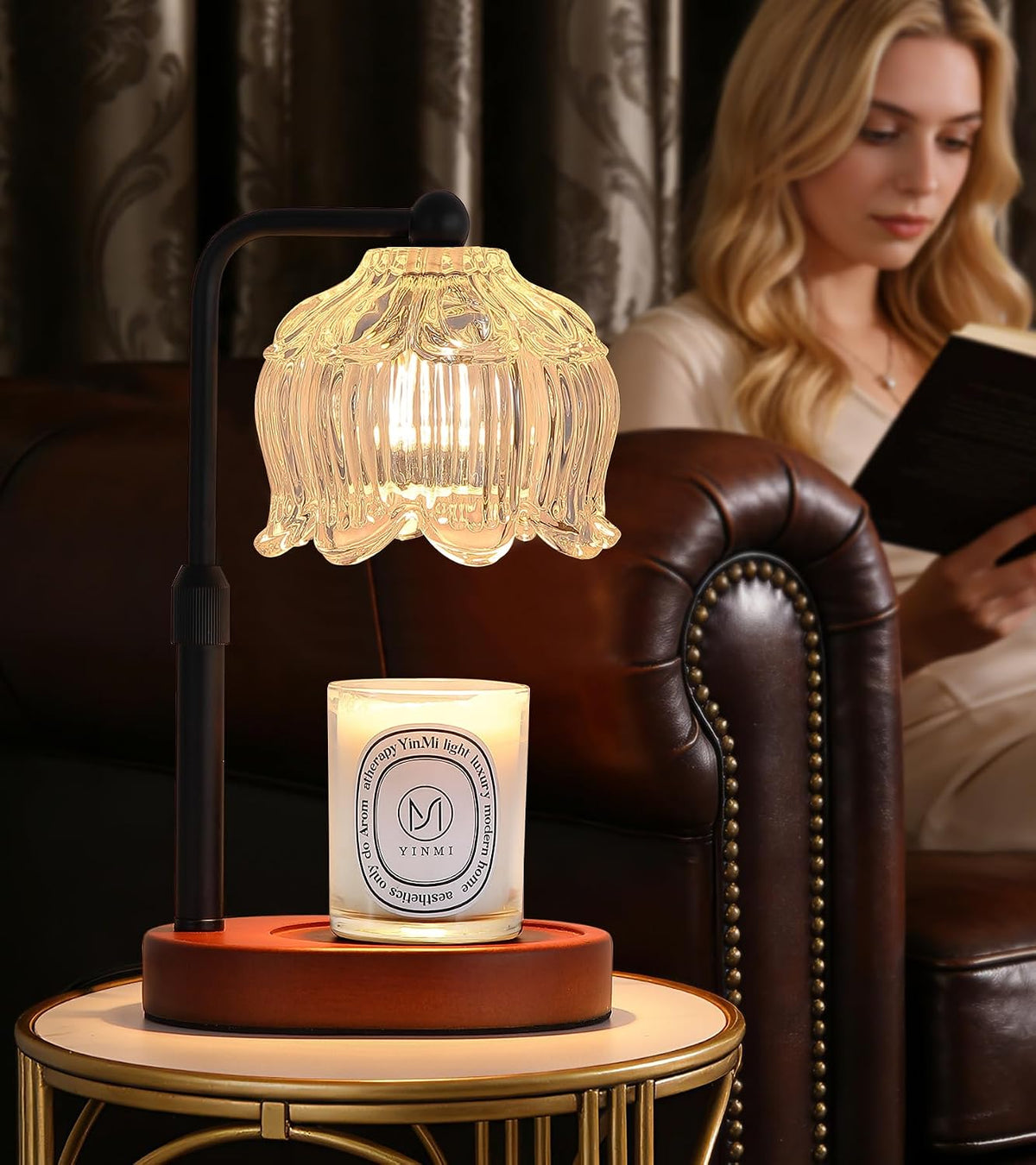 MEXISUE Candle Warmer Lamp with Timer, Bird Candle Warmer Lamp with Jar Candles,Wax Melt Warmer for Housewarming Gift, Birthday Mother's Day Valentines Gifts for Women,Mom,Sister,Bedroom Decor
