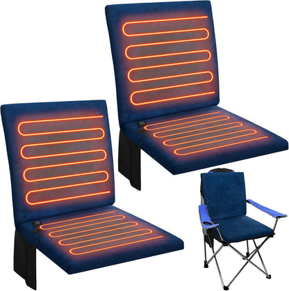 Thyle Portable Heated Seat Cushion for Bleachers Foldable Heating Cushion 3 Mode Adjustable Heated Stadium Chair Bleacher Seat for Bleachers Indoor, Power Bank Not Included