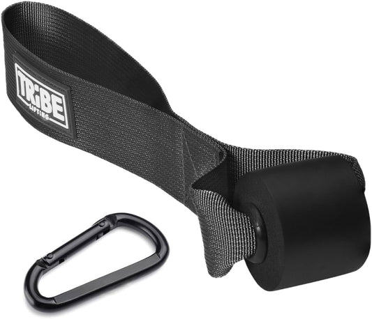 Door Anchor Strap for Resistance Bands with 5 Loops and Metal D-Rings | Fits most doors and resistance bands, 5 anchor points, reinforced nylon, tool-free setup, full-body workout versatility