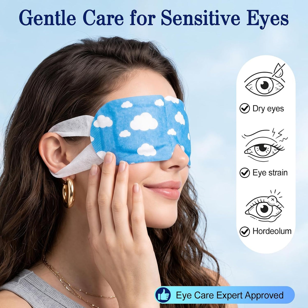20 Pack Steam Eye Mask, Heated Eye Mask, Warm Compress for Eyes Unscented