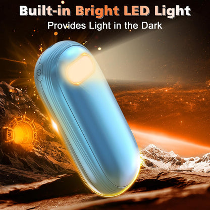 Hand Warmers Rechargeable - Electric Hand Warmers 2 Pack with Dual-Sided Heating for 15Hrs Warmth, LED Display & Flashlight, Hunting Essentials, Gifts for Christmas Man Women Raynauds Golf