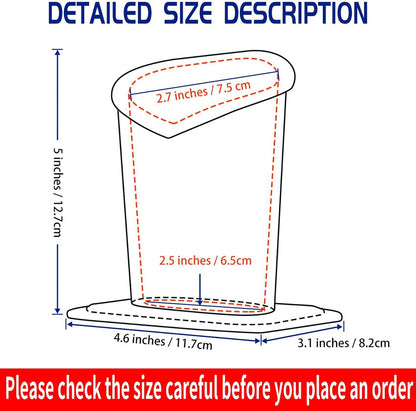 Plush Lined Eyeglasses Holder, PU Leather Glasses Stand Case
