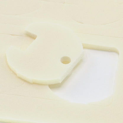 Double Gang Wall Plate Insulation Gasket 10 Pack, Non-Adhesive — 2-Gang Outlet Sealer & Foam Draft Stopper for Double Switches, Decora, GFCI — Weatherproof Polyethylene, Energy Saving