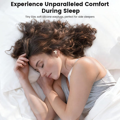 Invisible Mini Sleep Earbuds Wireless Bluetooth, 2-in-1 Dual Design for Side Sleepers, Ultra-Low Profile Soft Ear Tips for Small Ears, Noise Blocking Sleep Headphones with Portable Charging Case