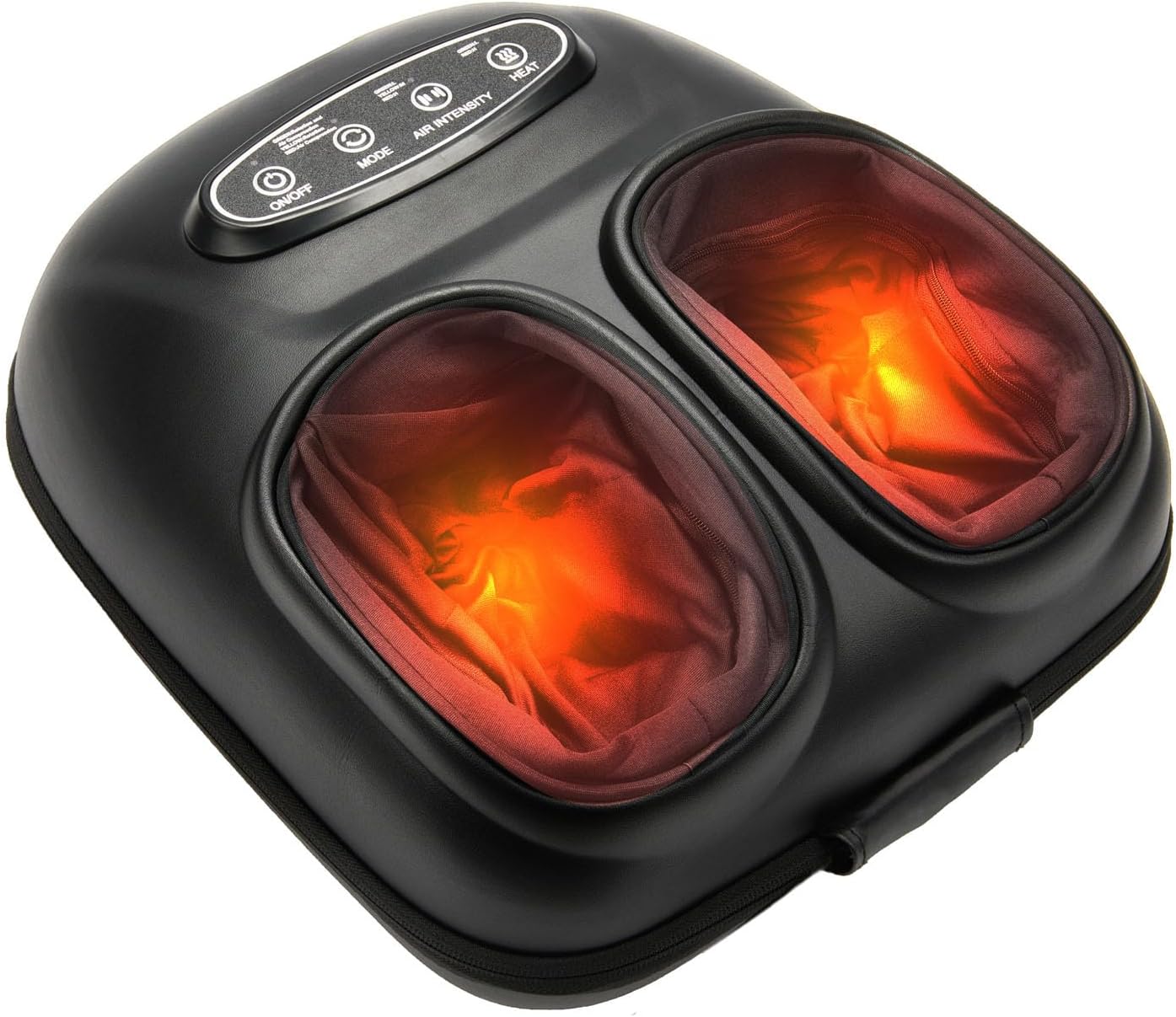 LINGTENG Foot Massager, Heated Foot Massager (Agate Black) | Deep Kneading-Detachable Washable-Home Office Underdesk-Men Women Parent Senior-Birthday Anniversary Christmas Valentine Gift