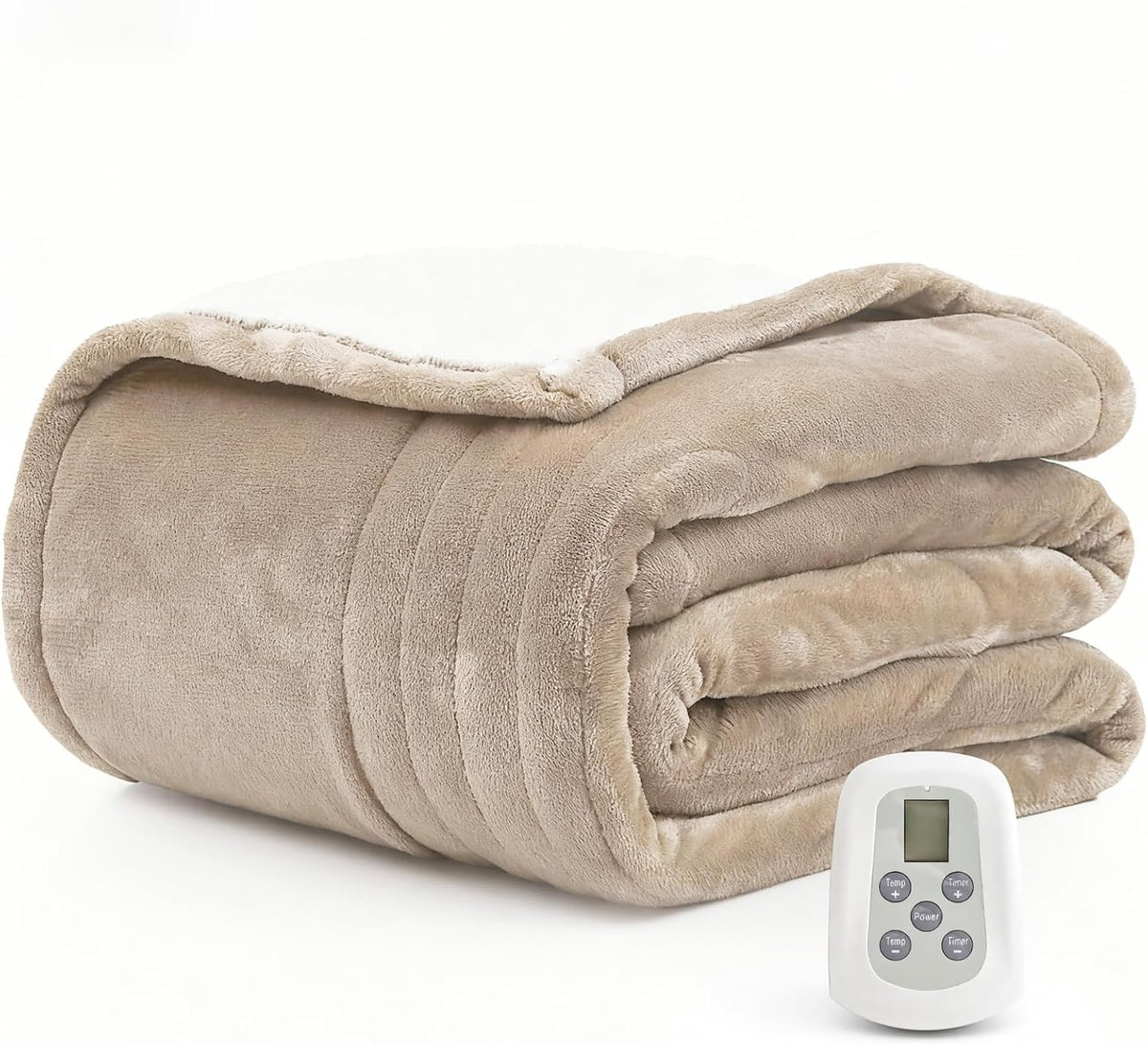 Heated Blanket Electric Throw Blanket with Built-in Button Controller 50"x60" One-Touch Ultra Cozy Soft Warm Heating Electric Blanket with 4 Heat Levels & 4 Hours Auto-Off Overheat Protection