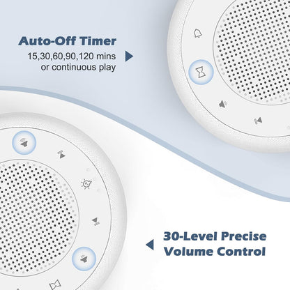 Buffbee Pro 2nd Gen| Sound Machine, Alarm Clock with Bluetooth Speaker