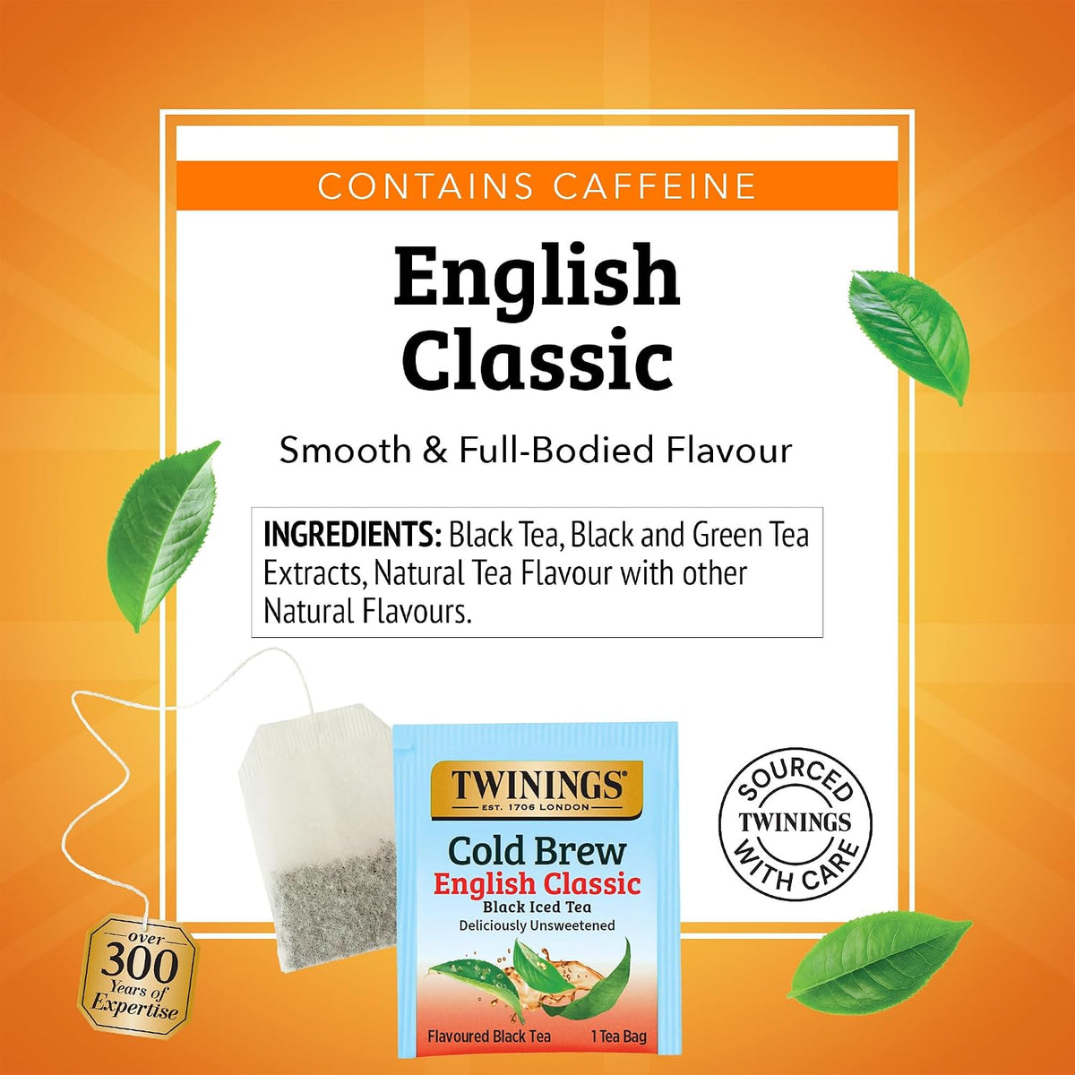 Twinings Strawberry & Raspberry Herbal Iced Tea, 72 Oversized Tea Bags, Makes 18 Pitchers or 144 Servings, Unsweetened, Naturally Caffeine-Free, (Pack of 1)