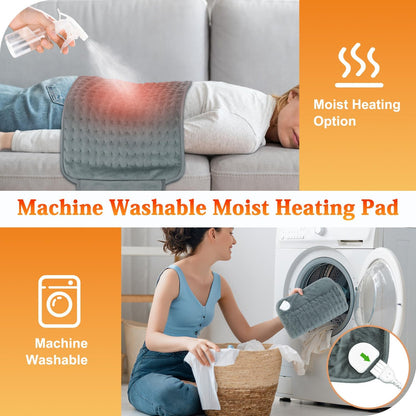 MELCAM Heating Pad for Back Pain & Period Cramps with Auto Shut Off