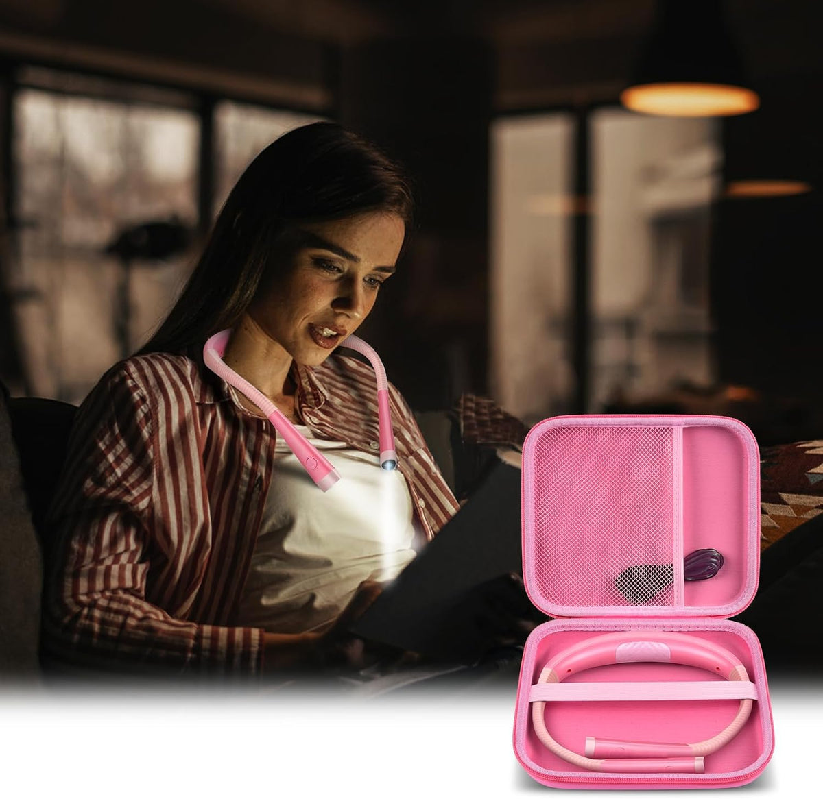 GWCASE Hard Carrying Case for Glocusent for Vekkia LED Neck Reading Lights