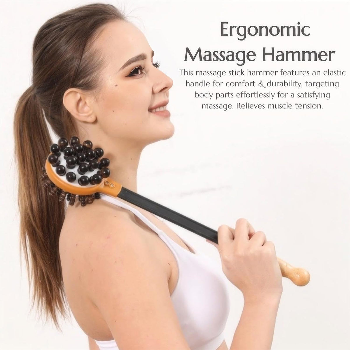 Manual Massage Hammer, Meridian Back Massager, Neck, Leg, Waist