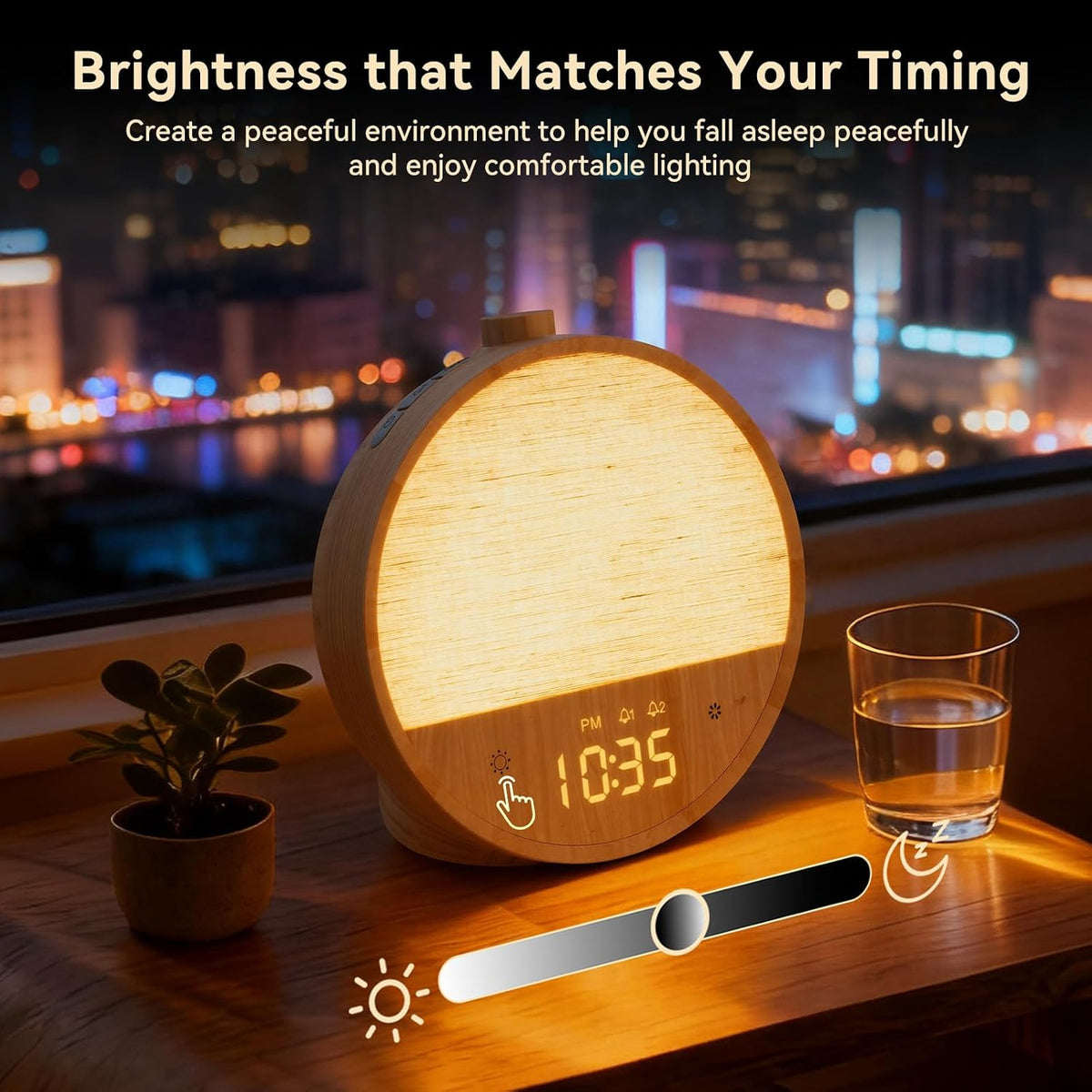 Vivilumens Sunrise Alarm Clock for Bedroom, White Noise Sound Machine