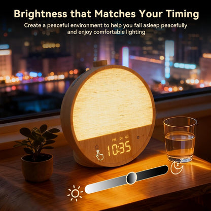 Vivilumens Sunrise Alarm Clock for Bedroom, White Noise Sound Machine