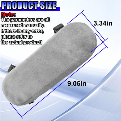 2PCS Car Elbow Pad Arm Rest Cover, Soft Armrest Cushion Pad, Black