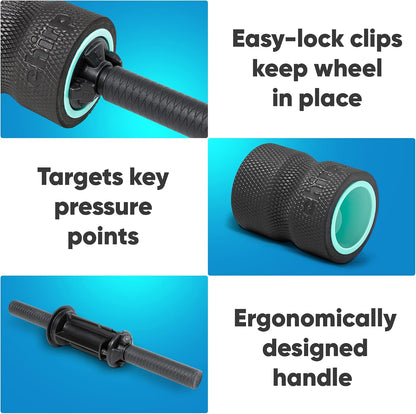 Chirp Focus Muscle Roller Handle for 4" Focus Wheel, 15.5"