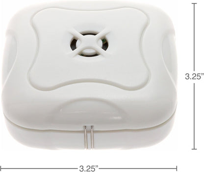 2 Pack Water Leak Detector - 95 dB Flood Detection Alarm Sensor for Bathrooms, Basements, Laundry Rooms, Garages, Attics and Kitchens by Mindful Design (White, 2 Pack)