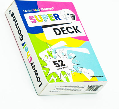 Super Deck, 52 Family Card Games with QR Code Tutorials, Interactive Playing Cards, Ages 13+