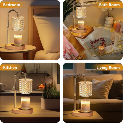 Candle Warmer Lamp with Timer Dimmer Adjustable Height for New Home Decor, Birthday Gifts for Women,Candle Warmer for Women Mom Christmas Mother's Day Gfit