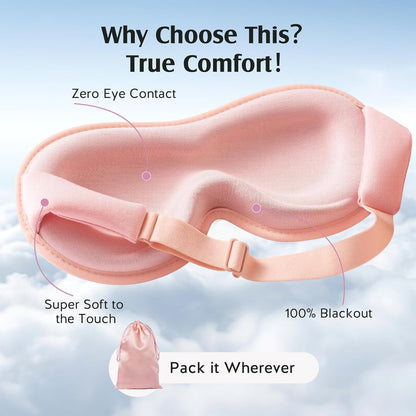 YFONG Sleep Mask for Women Lash Extension 3D PRO Eye Mask for Sleeping
