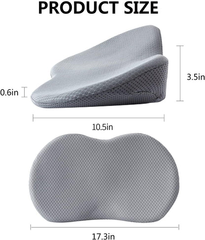 Livtribe Car Seat Cushion - Memory Foam Car Seat Pad - Sciatica & Lower Back Pain Relief - Car Seat Cushions for Driving - Road Trip Essentials for Drivers(Black)
