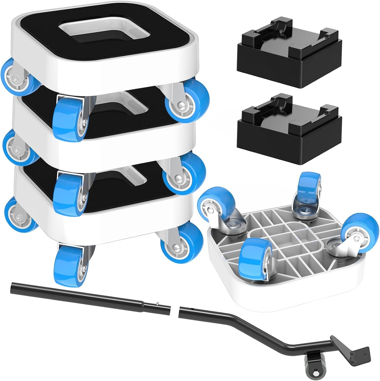 New Upgrade Furniture Sliders: Furniture Movers with Wheels & Groove | Furniture Dolly with 360° Rotatable Wheels - Appliance Roller for Moving Heavy Sofa Bed - Load Capacity Up to 750lb