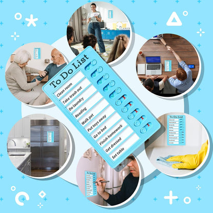 Chore Chart for Kids: Dry Erase Visual Schedule, Magnetic Bedtime/Morning Routine Chart - Toddler Chore Board, Checklist, To Do List for Kids (2 morning checklists, 2 bedtime checklists)